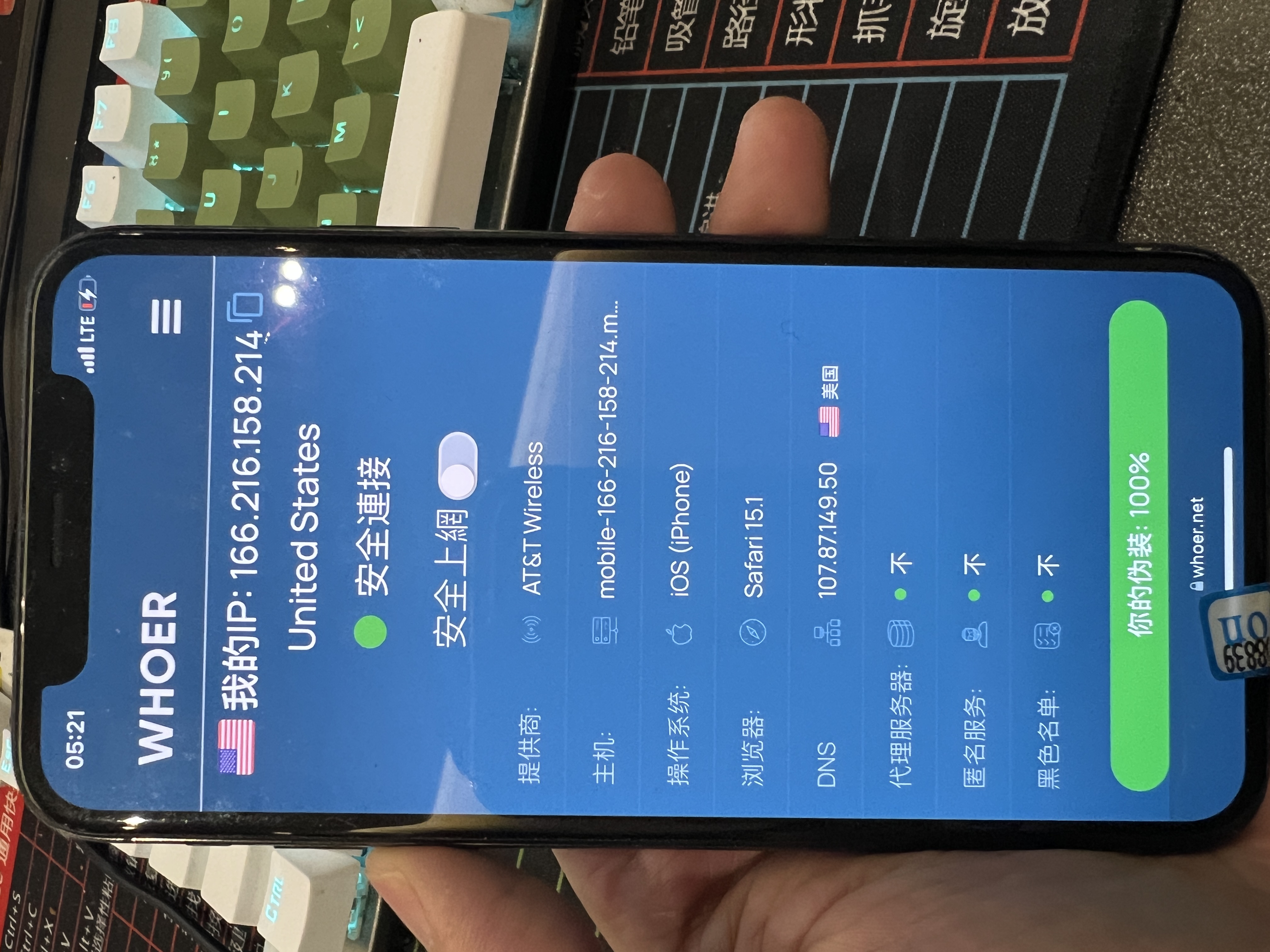 在中国使用美国的4G IP 展示